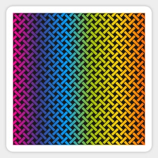 Full Spectrum Weave Pattern (Black) Sticker